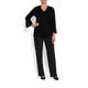 ELENA MIRO BLACK TUNIC WITH PEARL EMBELLISHMENT