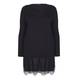 ELENA MIRO KNITTED TUNIC with lace hem