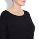 ELENA MIRO black textured KNITTED TUNIC