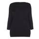 ELENA MIRO black textured KNITTED TUNIC