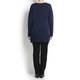 ELENA MIRO knitted midnight blue TUNIC