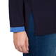 ELENA MIRO BLUE ABSTRACT PRINT SWEATER