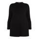 ELENA MIRO LONG BLACK PEARL EMBELLISHED CARDIGAN