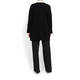 ELENA MIRO LONG BLACK PEARL EMBELLISHED CARDIGAN