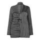 ELENA MIRO abstract metallic stripes CARDIGAN