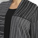 ELENA MIRO abstract metallic stripes CARDIGAN