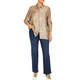 Elena Miro Satin Long Shirt Taupe
