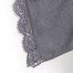 ELENA MIRO GREY KNITTED PONCHO WITH LACE HEM