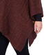 ELENA MIRO KNITTED PONCHO RUST