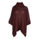 ELENA MIRO KNITTED PONCHO RUST