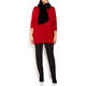 ELENA MIRO WIDE BLACK FAUX-FUR SCARF
