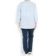 ELENA MIRO smocked linen pinstripe SHIRT
