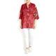 ELENA MIRO red print light cotton SHIRT