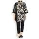 ELENA MIRO black print light cotton SHIRT