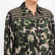 Elena Miro Satin Print Shirt Khaki 
