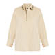 Elena Miro Crystal Embellished Cotton Shirt Sand 