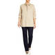 Elena Miro Crystal Embellished Cotton Shirt Sand 
