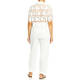 Elena Miro Macramé Shirt White 