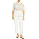 Elena Miro Broderie Anglaise Lace Shirt White 