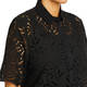 Elena Miro Broderie Anglaise Lace Shirt Black 