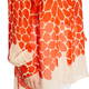 Elena Miro Viscose Pebble Print Shirt Orange 