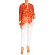 Elena Miro Viscose Pebble Print Shirt Orange 