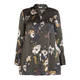 ELENA MIRO OLIVE FLORAL PRINT SHIRT