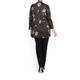 ELENA MIRO OLIVE FLORAL PRINT SHIRT