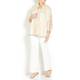 ELENA MIRO PURE LINEN LACE  SHIRT AND VEST