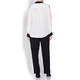 ELENA MIRO GEORGETTE SHIRT BLACK AND WHITE