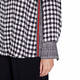 ELENA MIRO SATIN SHIRT BLACK AND WHITE PRINT