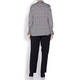 ELENA MIRO SATIN SHIRT BLACK AND WHITE PRINT