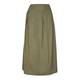 ELENA MIRO khaki asymmetrical waistband maxi SKIRT