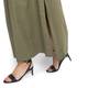 ELENA MIRO khaki asymmetrical waistband maxi SKIRT