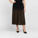 Elena Miro Pleated Ombre Skirt Khaki 