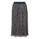 ELENA MIRO NAVY ANIMAL PRINT SKIRT