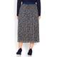 ELENA MIRO NAVY ANIMAL PRINT SKIRT