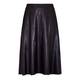 ELENA MIRO FAUX-LEATHER SKIRT BLACK