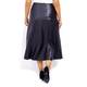 ELENA MIRO FAUX-LEATHER SKIRT BLACK