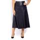 ELENA MIRO FAUX-LEATHER SKIRT BLACK