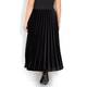 ELENA MIRO BLACK VELVET PLEATED SKIRT
