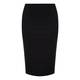 ELENA MIRO BLACK PUNTO MILANO JERSEY SKIRT