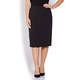 ELENA MIRO TECHNOSTRETCH GODET PENCIL SKIRT BLACK