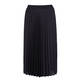 ELENA MIRO SATIN PLEAT MIDI SKIRT BLACK