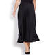 ELENA MIRO SATIN PLEAT MIDI SKIRT BLACK