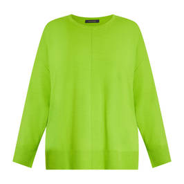 Elena Miro Ecovero Sweater Lime Green - Plus Size Collection