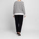 Elena Miro Breton Stripe Sweater Black and White 