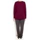 ELENA MIRO BURGUNDY SWEATER