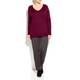 ELENA MIRO BURGUNDY SWEATER