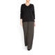 ELENA MIRO HERRINGBONE WIDE-LEG TROUSER